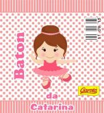 Rótulo em adesivo para chocolate Baton - Bailarina